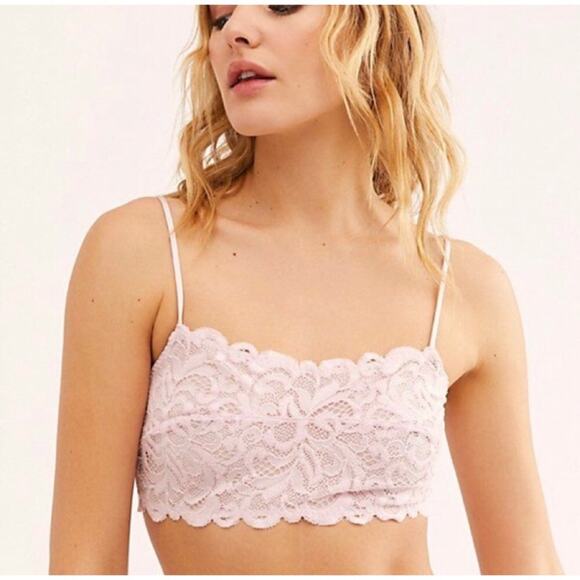 Intimately Free People Reese Lace Bralette pink - Picture 1 of 5
